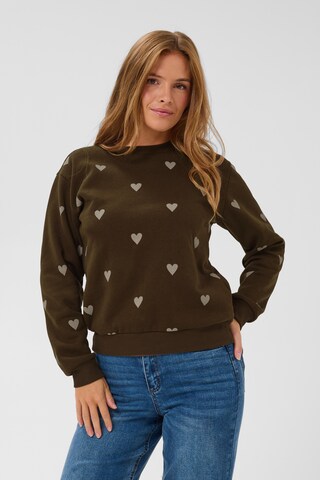 Kaffe Pullover i brun: forside