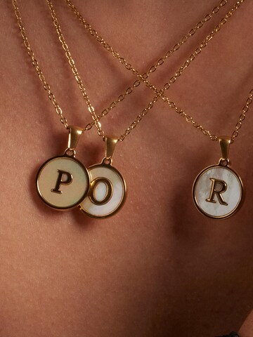 Luxenter Kette 'Alphabet' in Weiß