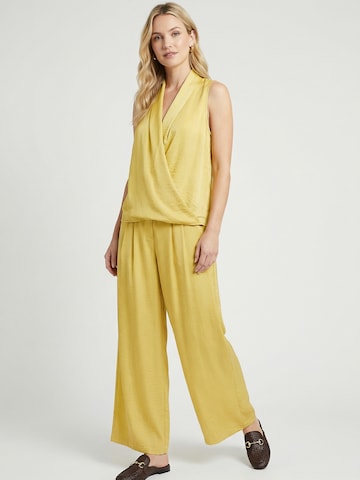 Guido Maria Kretschmer Women Wide leg Παντελόνι πλισέ 'Finja' σε κίτρινο