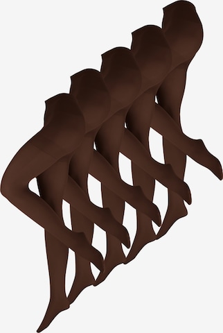 Nur Die Fine Tights ' Ultra-Blickdicht 80 DEN ' in Brown: front