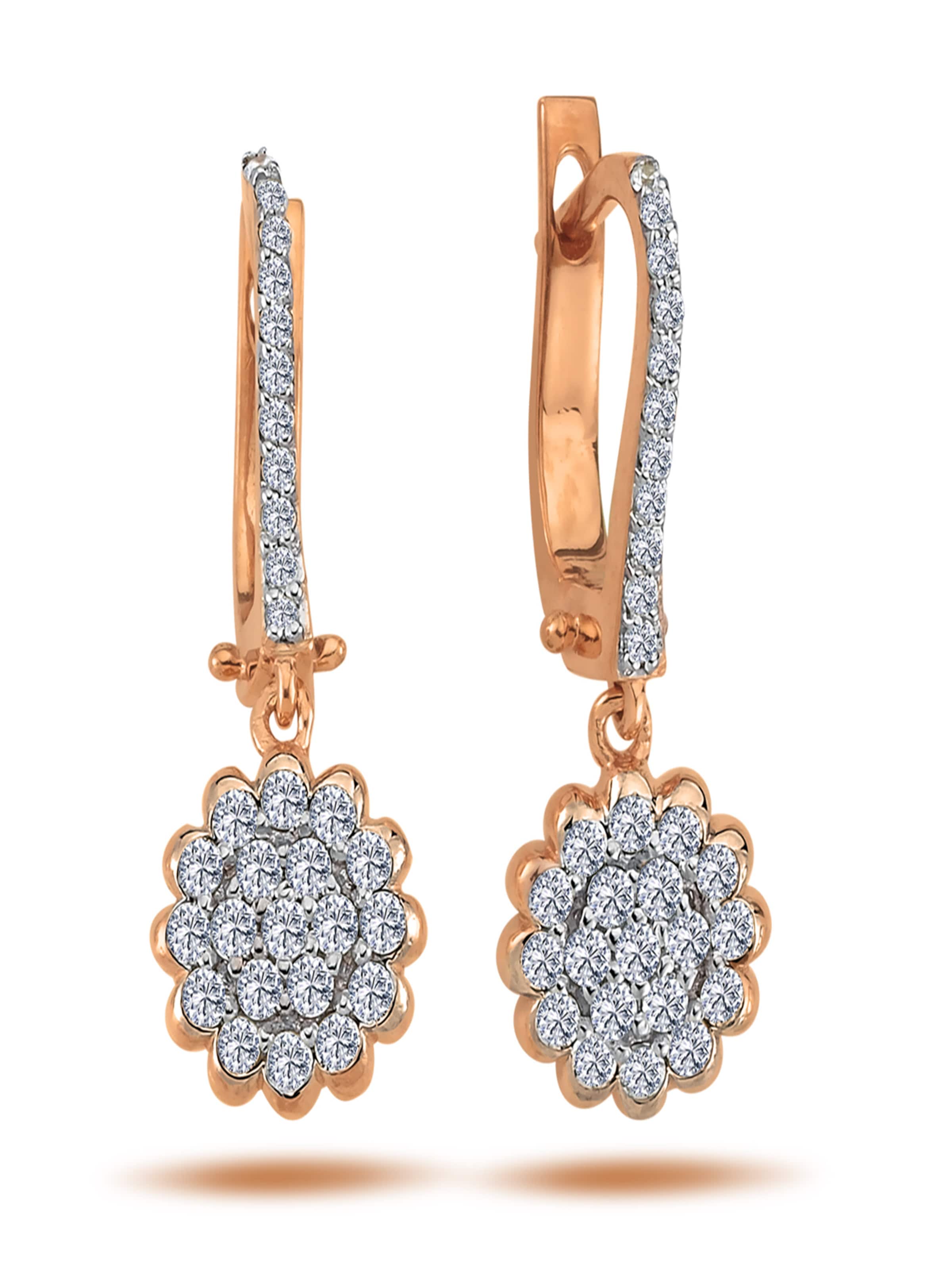 EinStein Diamant Earrings 'Flora' in Gold: front