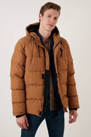 Buratti Winter Coat in Brown: front