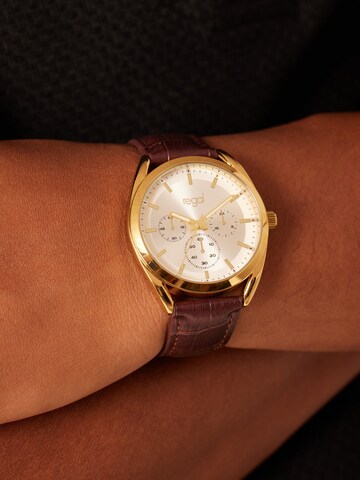 Lucardi Analoog horloge 'Hochwertig' in Goud: voorkant
