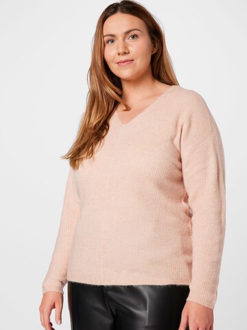 Vero Moda Curve Pullover i pink: forside