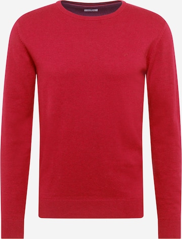 Pull-over TOM TAILOR en rouge : devant