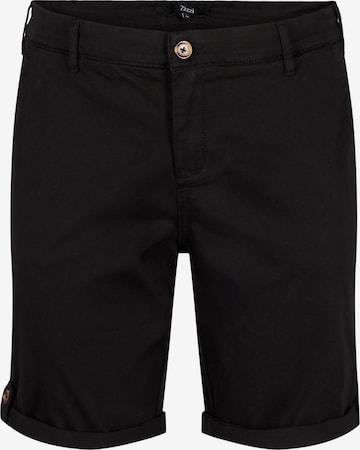 Regular Pantaloni 'Jdarla' de la Zizzi pe negru: față