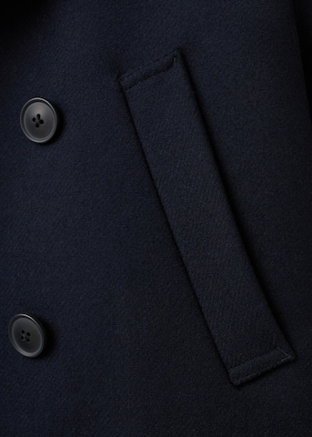 MANGO MAN Between-Seasons Coat in Blue