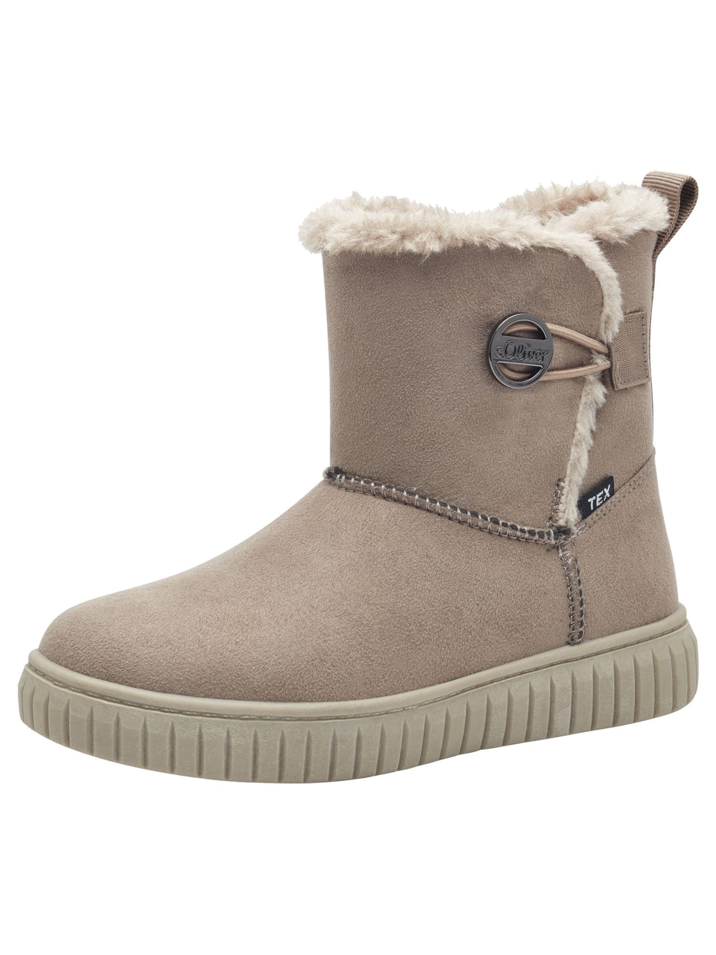 Bottes de neige s.Oliver en beige : devant