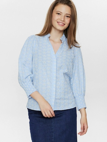 Camicia da donna 'NUSIVA' di NÜMPH in blu: frontale