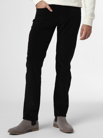 PIERRE CARDIN Regular Pants 'Lyon' in Black: front
