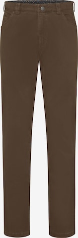 Regular Pantalon chino MEYER en marron : devant
