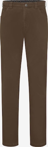 MEYER Chino Pants in Brown: front