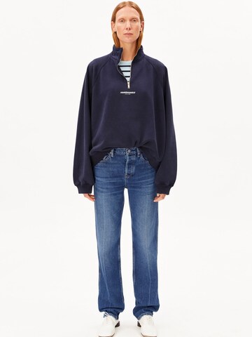 ARMEDANGELS Sweatshirt GMT DYE TROYER in Blau