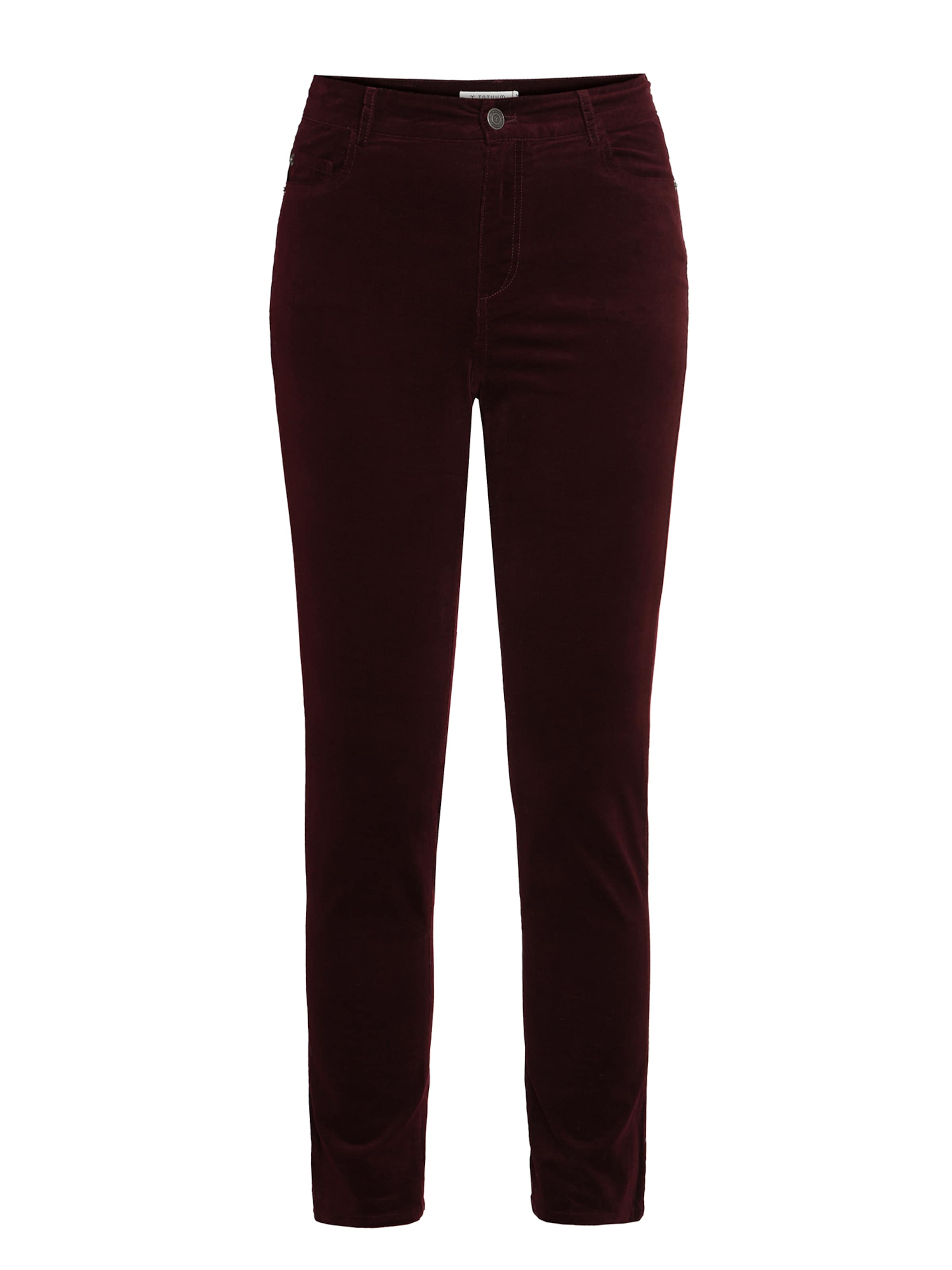 Slimfit Pantaloni 'ZORIA' de la TATUUM pe roșu: față