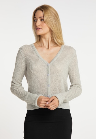 Cardigan usha BLACK LABEL en gris : devant