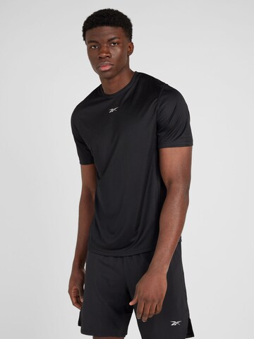 T-Shirt fonctionnel 'SPEEDWICK' Reebok en noir : devant