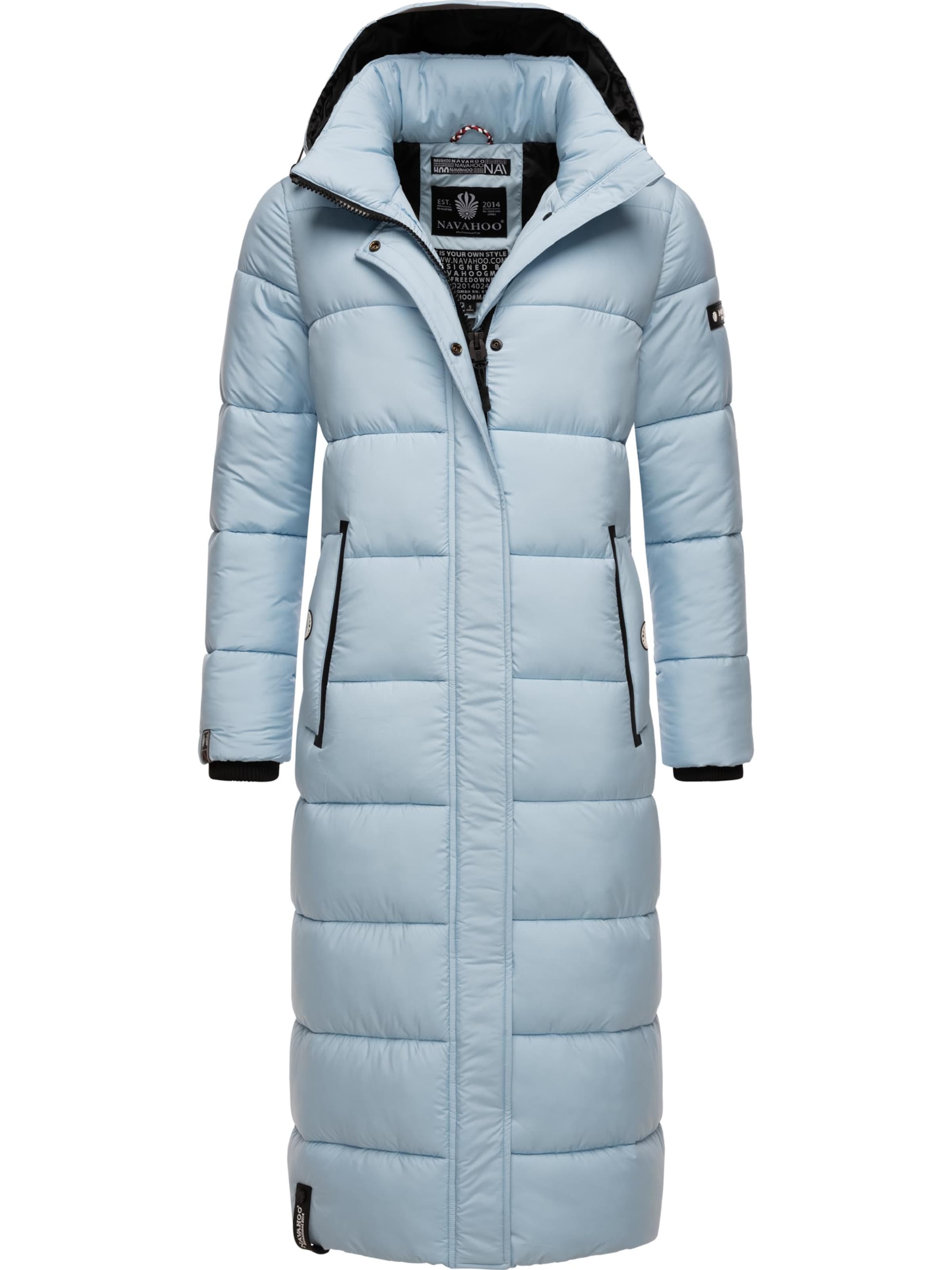 NAVAHOO Wintermantel 'Isalie' in Blau: Vorderseite