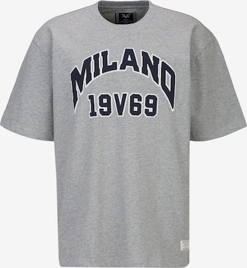 19V69 ITALIA - Camiseta 'Tamaro College' en gris: frente