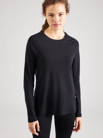 On - Camiseta funcional 'Focus' en negro: frente