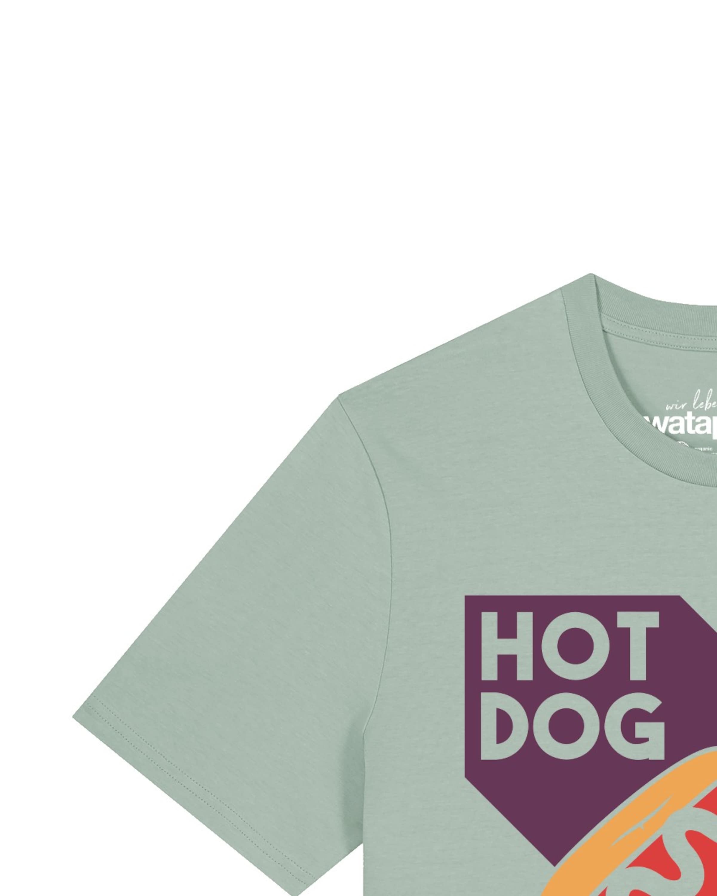 T-Shirt 'Hot Dog' Watapparel en vert