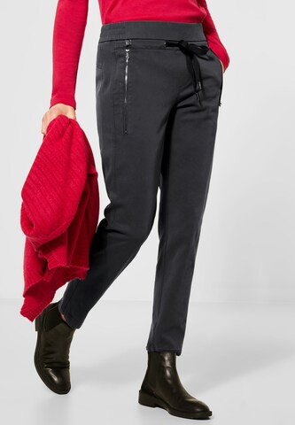 STREET ONE Tapered Hose in Grau: Vorderseite