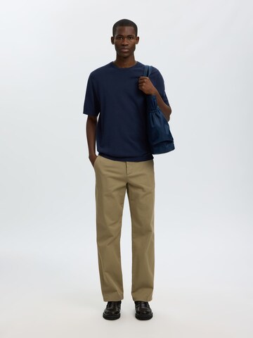 T-Shirt SELECTED en bleu