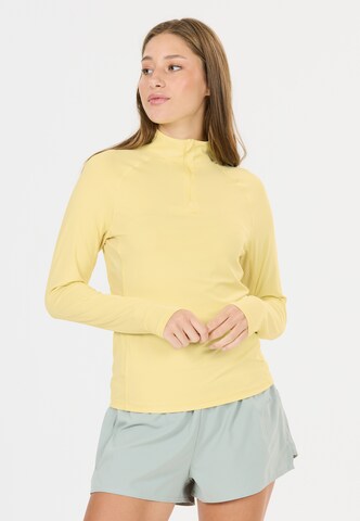ENDURANCE Midlayer 'Chrissie' in Gelb: Vorderseite