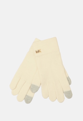 MICHAEL Michael Kors - Guantes con dedos en blanco