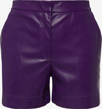 Pantalon Ulla Popken en violet : devant