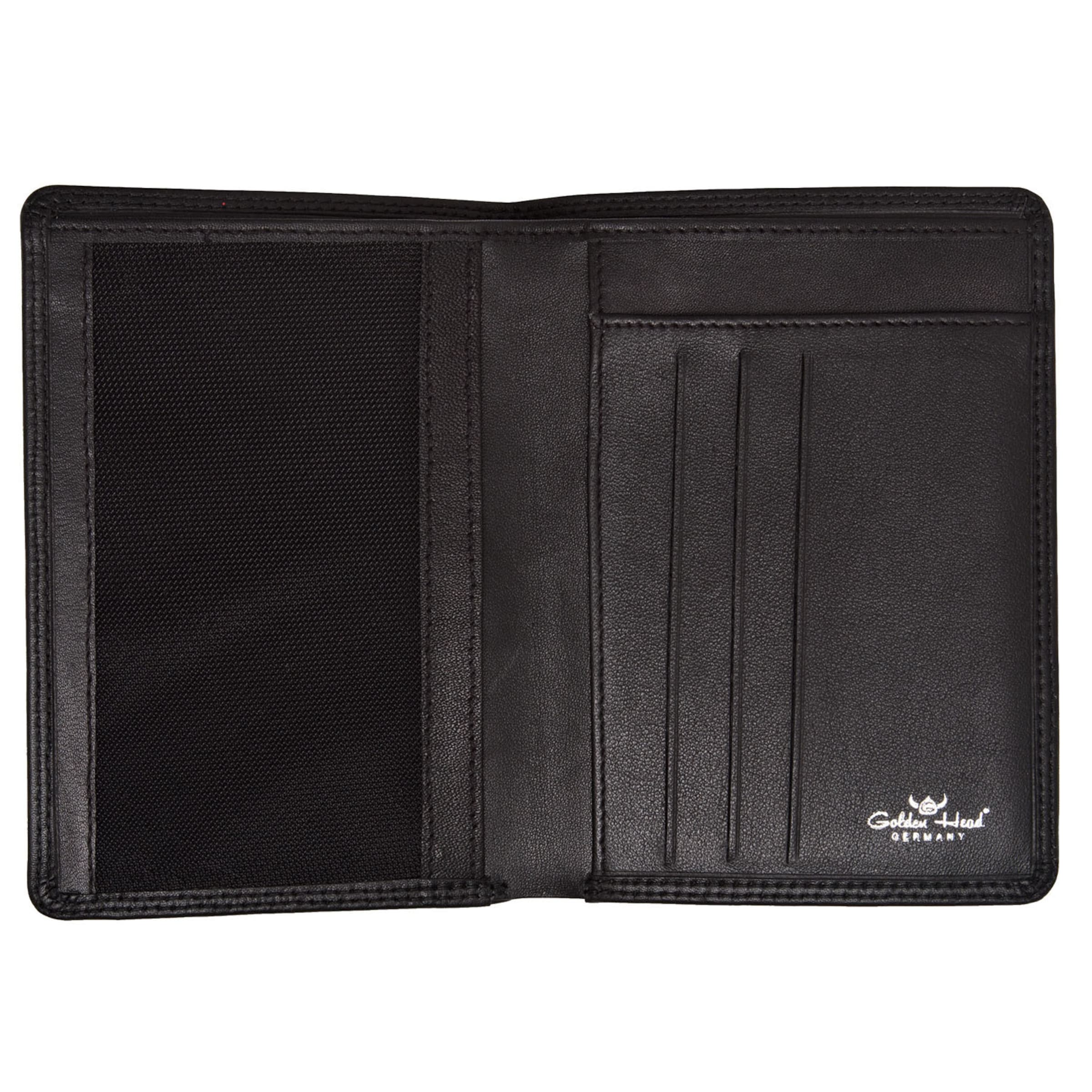 GOLDEN HEAD Portemonnee 'Polo' in Zwart