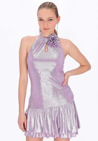 myMo at night Jurk 'Party' in Lila: voorkant