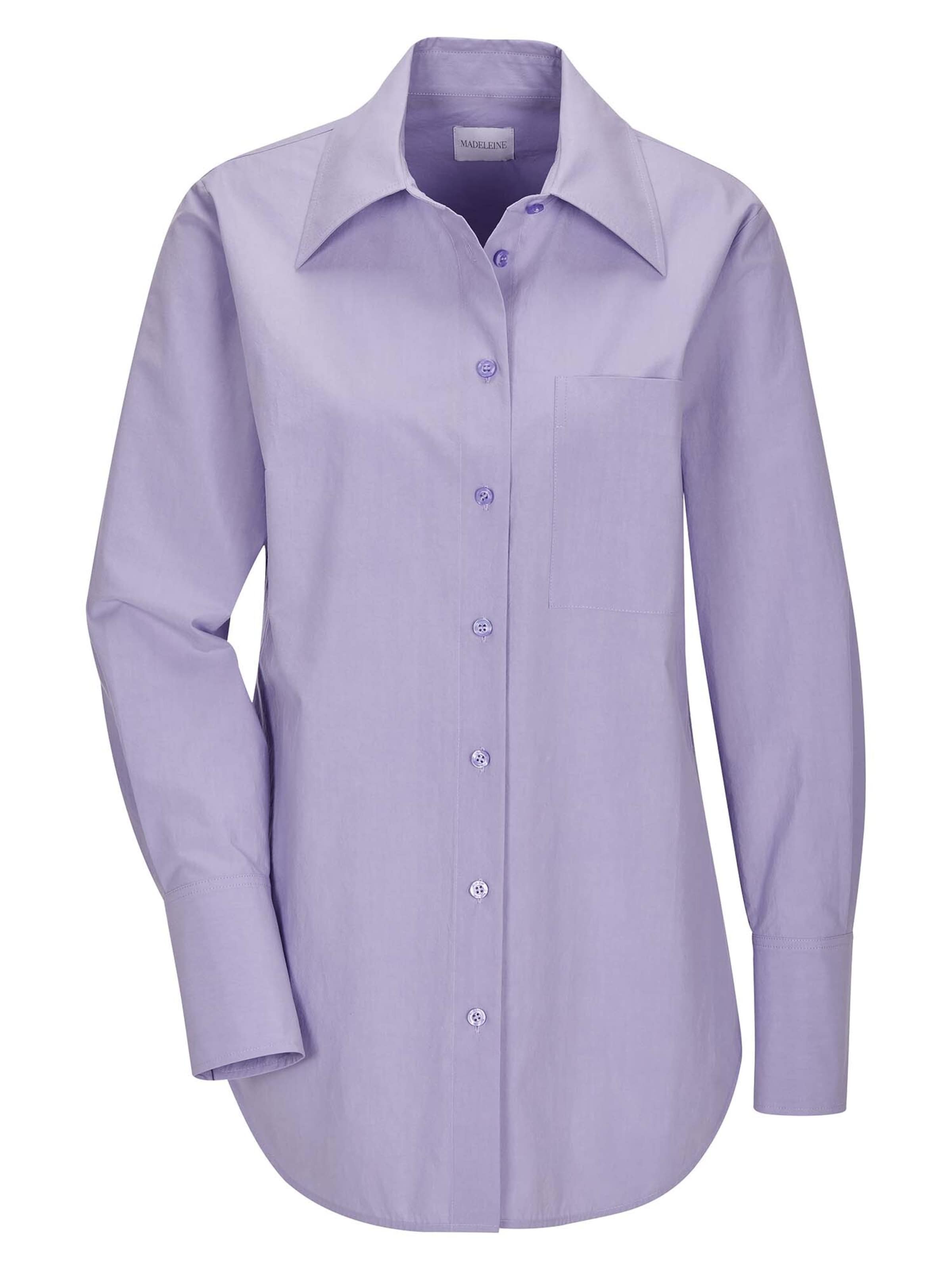 Chemisier MADELEINE en violet : devant