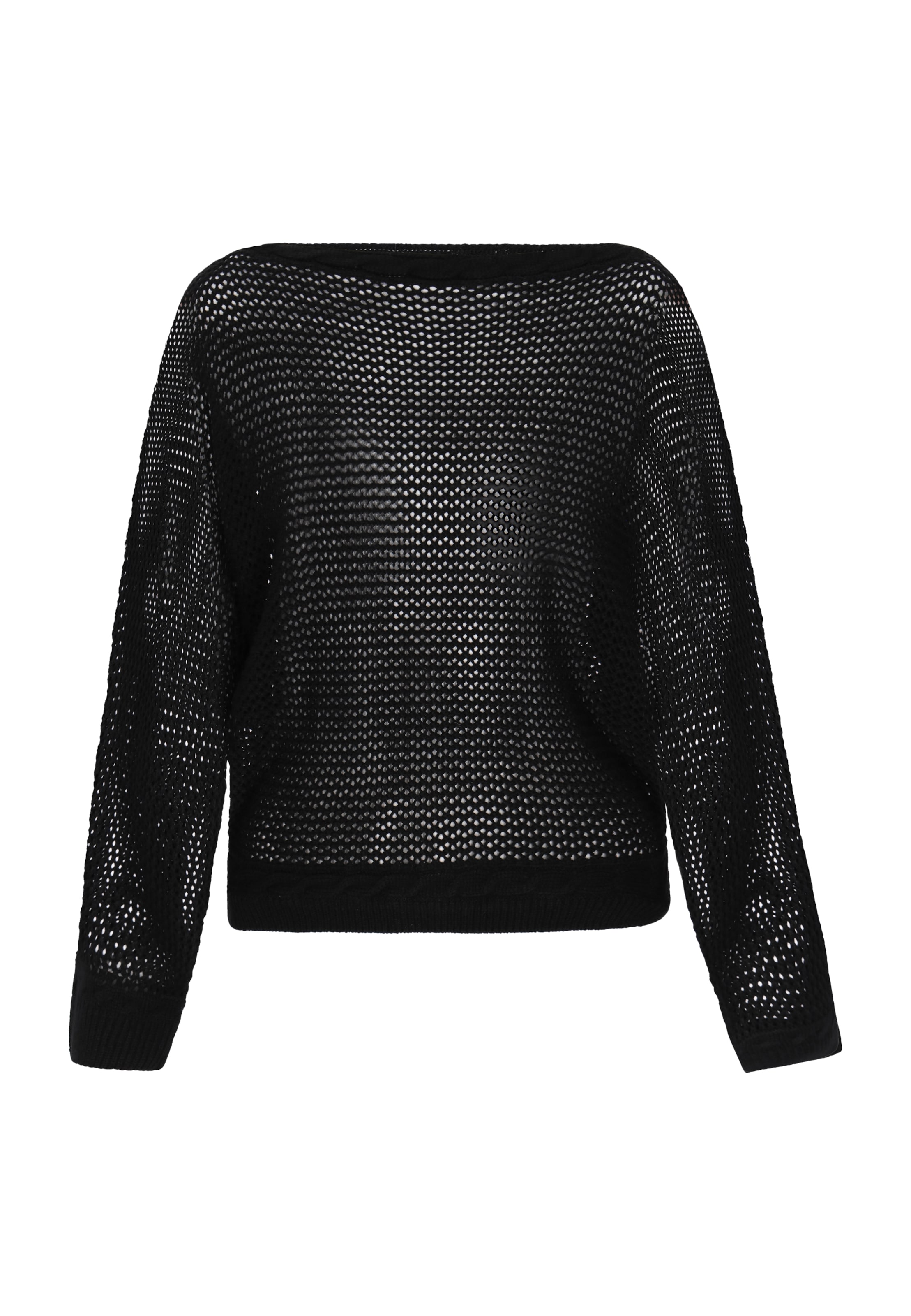 DreiMaster Vintage Πουλόβερ 'Comfy' σε μαύρο: μπροστά