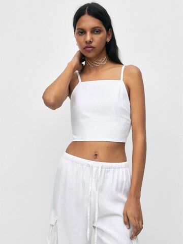 Chemisier Pull&Bear en blanc