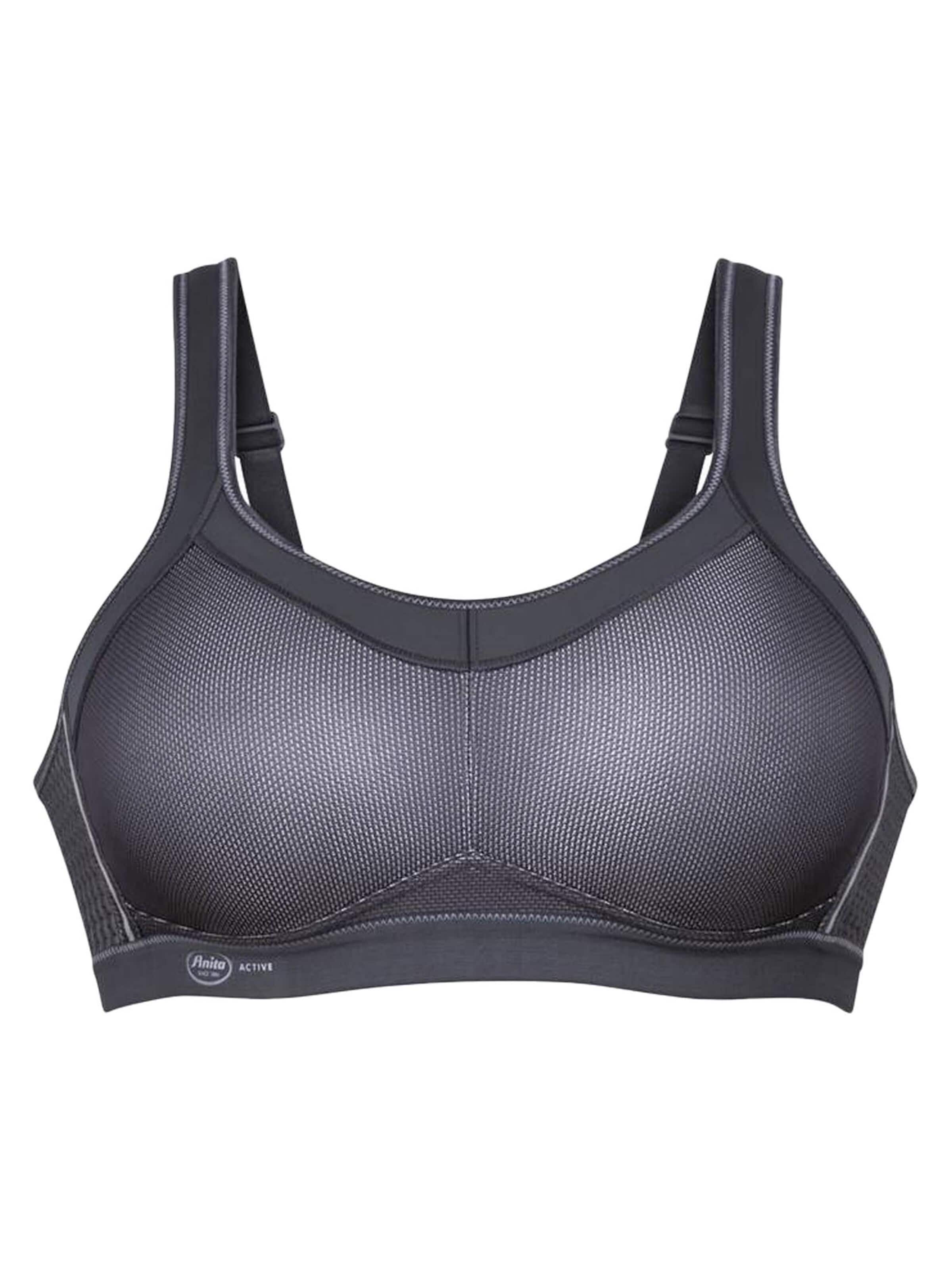 ANITA Minimiser Bra 'Momentum Sport' in Grey: front
