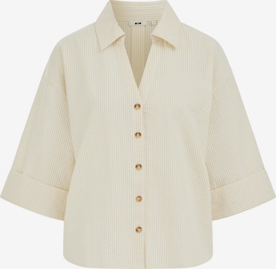 WE Fashion Bluse in pastellgelb / weiß, Produktansicht