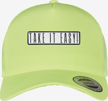 F4NT4STIC Cap 'Take It Easy' in Neon Yellow | ABOUT YOU