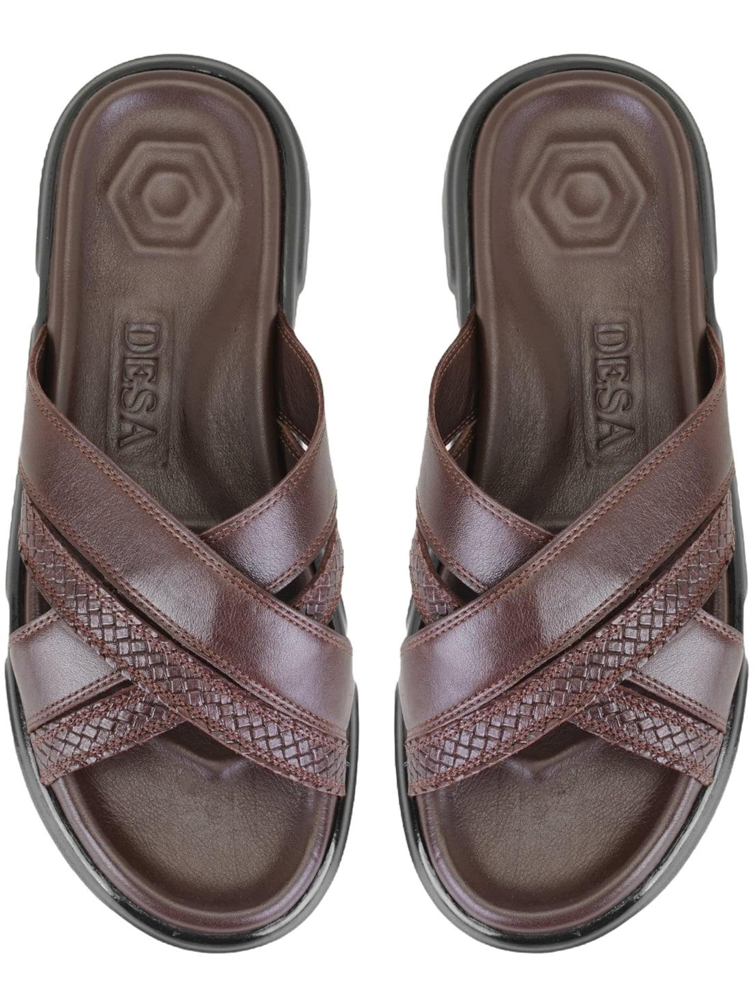 Desa - Zapatos abiertos 'Hausschuhe' en marrón