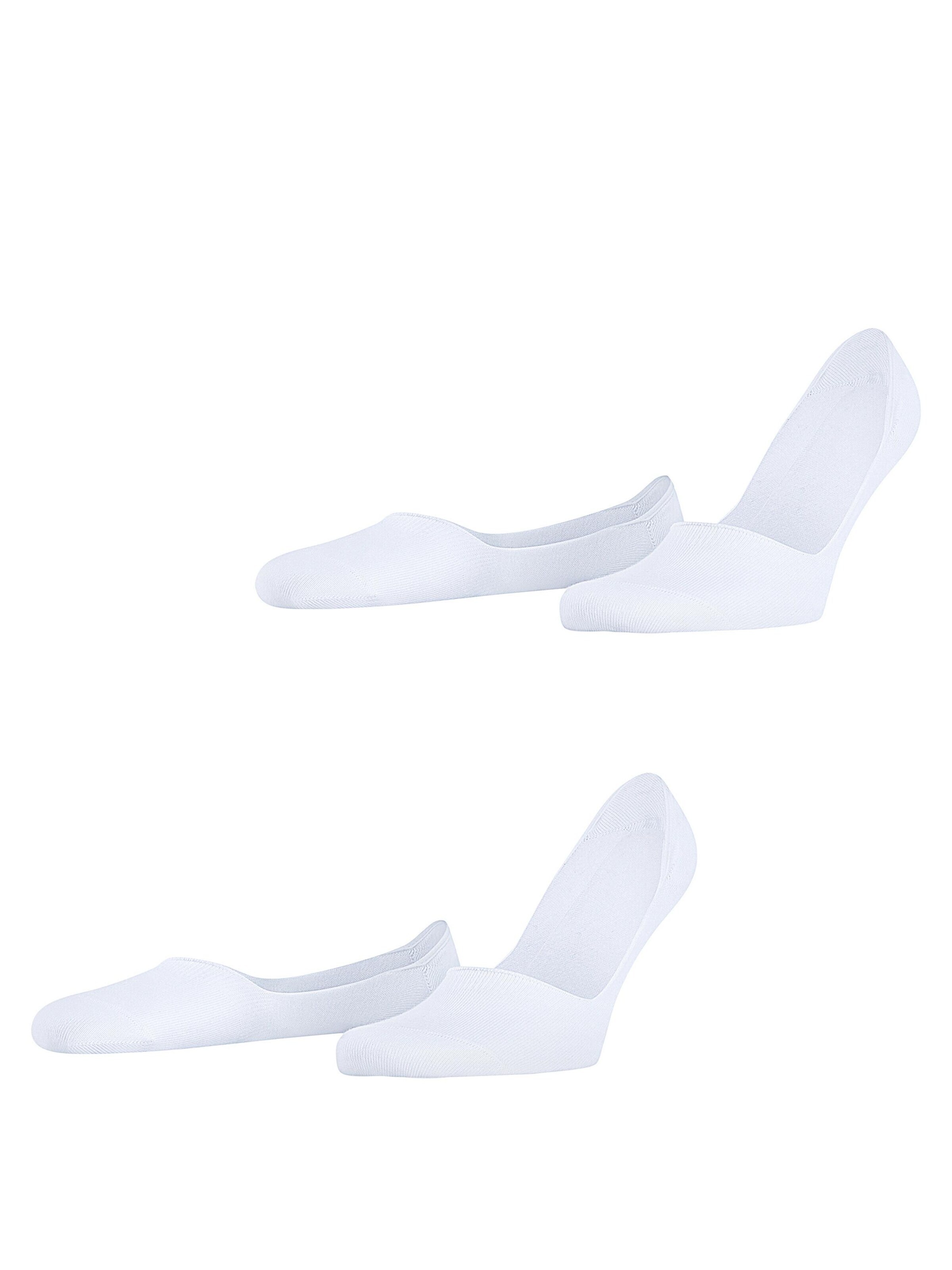 ESPRIT Füßlinge 'Basic Uni 2-Pack'‌‌ in Weiß: Vorderseite
