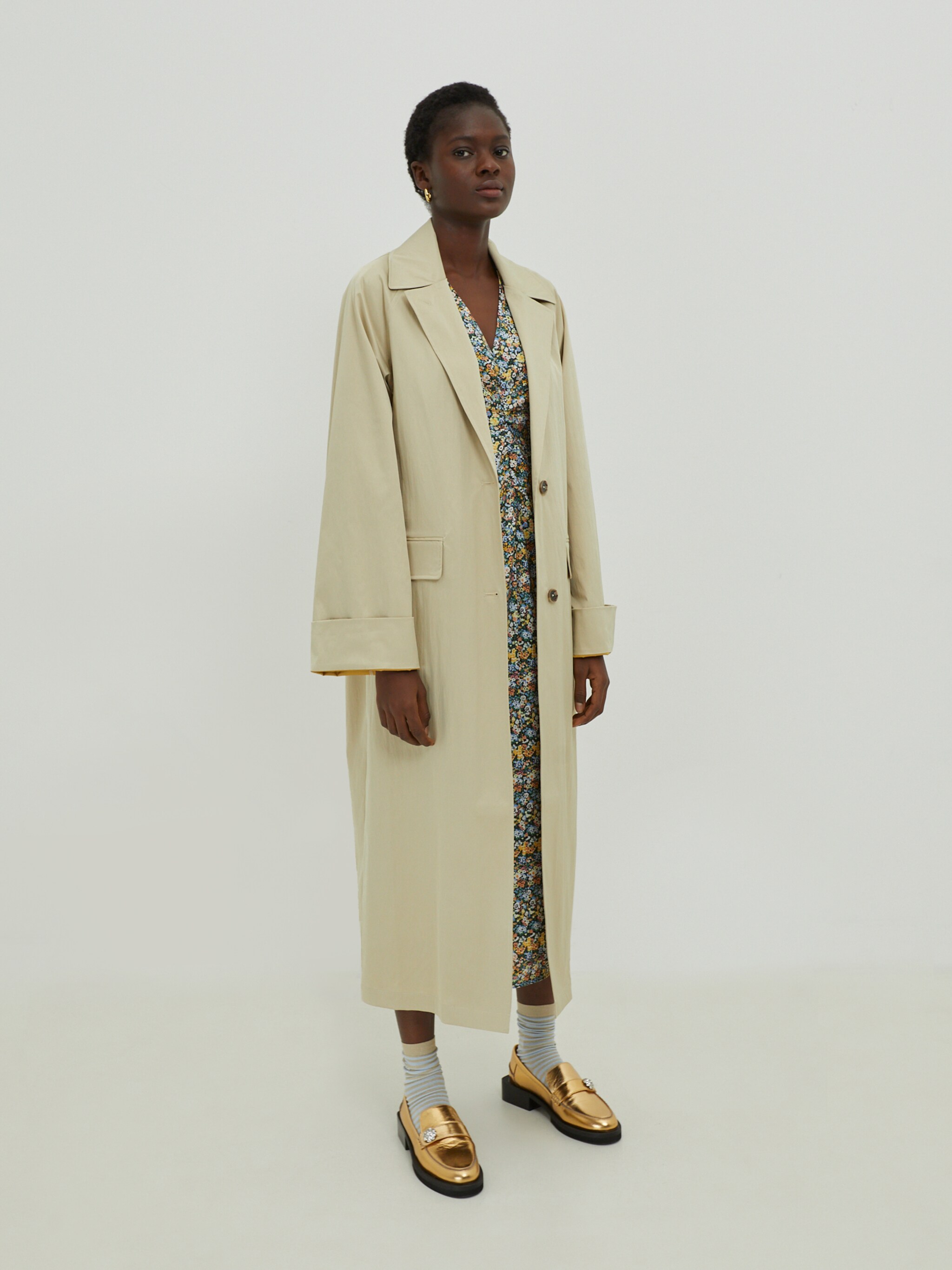 EDITED Produits Manteau mi-saison 'Luna' beige