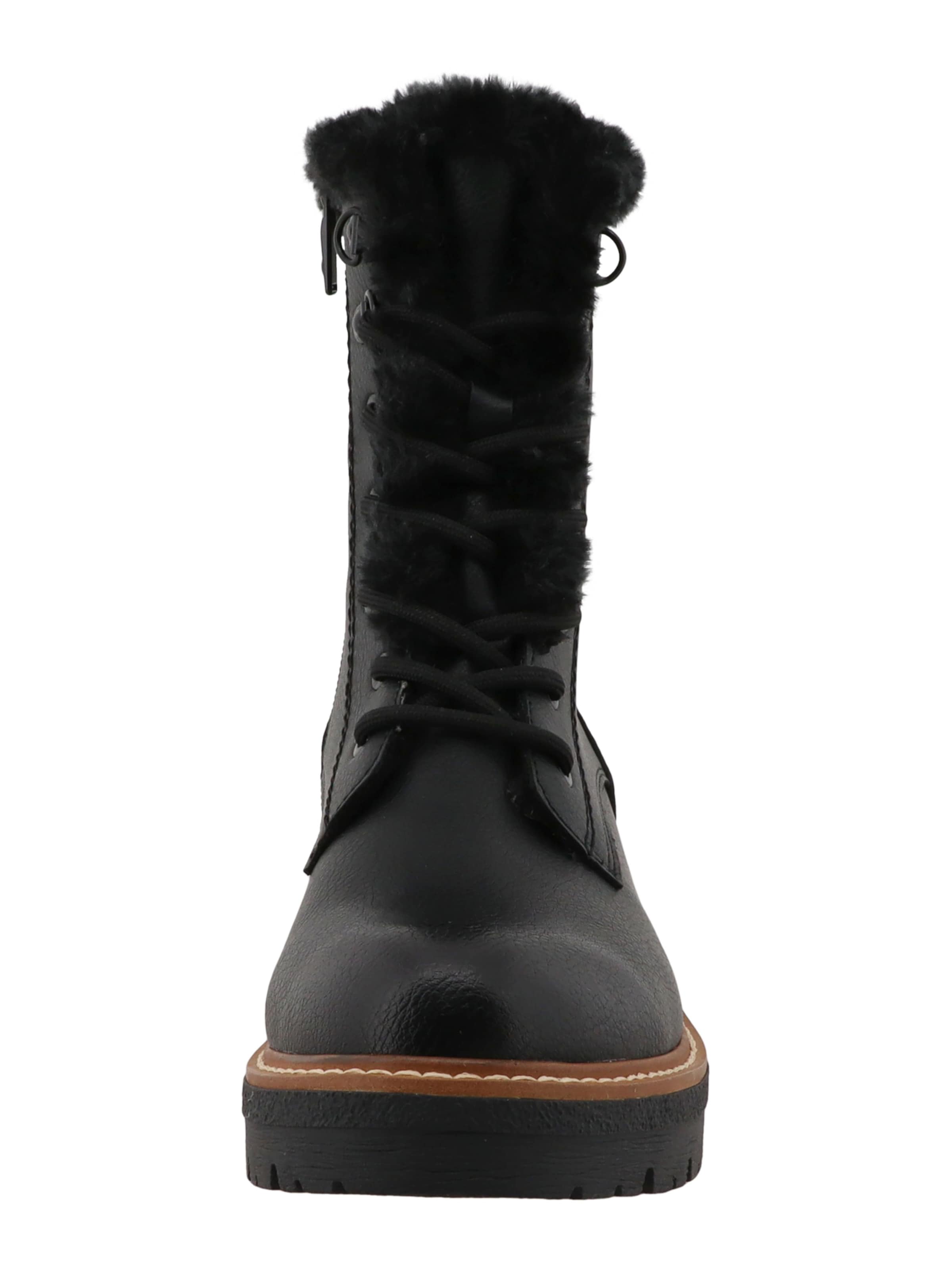 Bottines à lacets TOM TAILOR en noir