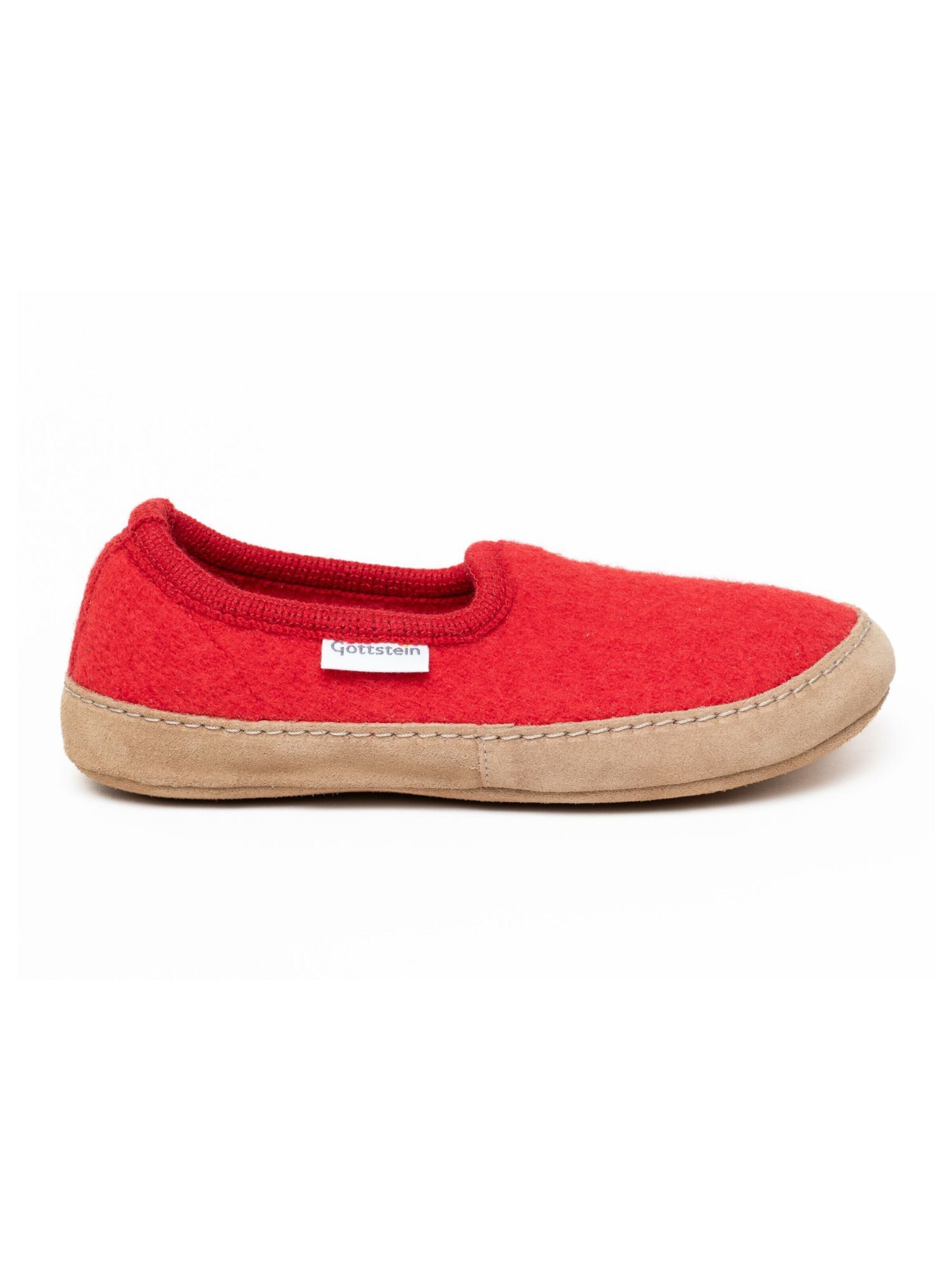 Gottstein Slippers 'Walkpantoffel Cheyenne' in Red