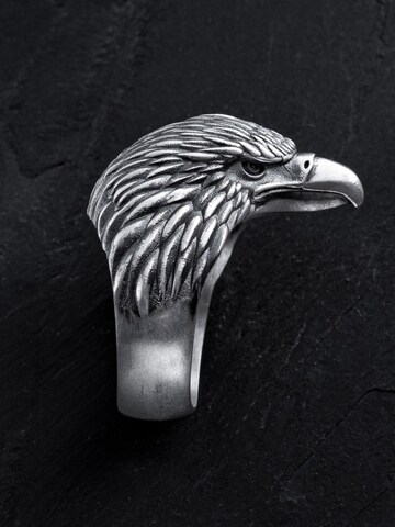 REYTEL Ring 'EAGLE' in Zilver: voorkant