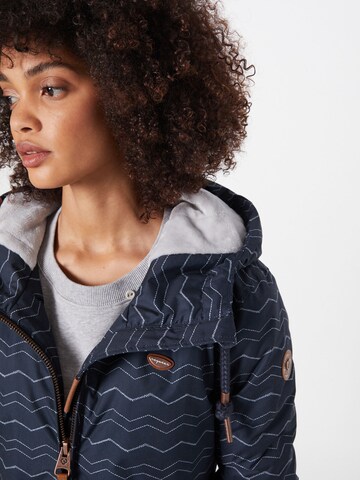 Ragwear Between-Season Jacket 'Zuzka Chevron' in Blue