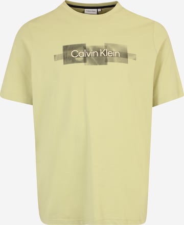 Calvin Klein Big & Tall Shirt in Green: front