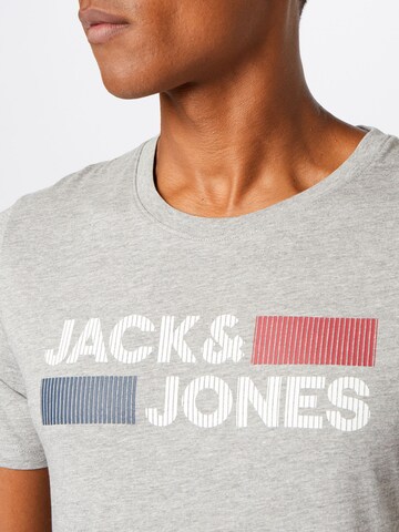 JACK & JONES قميص 'Corp' بلون رمادي