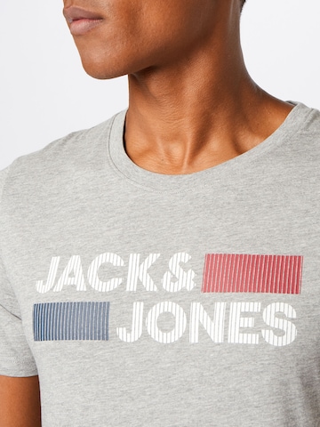 JACK & JONES Shirt 'Corp' in Grey