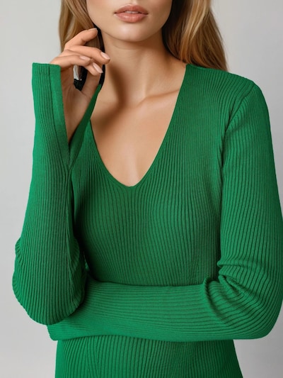 My fashion Knitted dress in XS-XL in Green, Item view