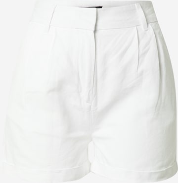 Superdry - regular Pantalón plisado 'STUDIOS LINEN' en blanco: frente