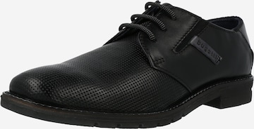 bugatti - Sapato com atacadores 'Merlo' em preto: frente